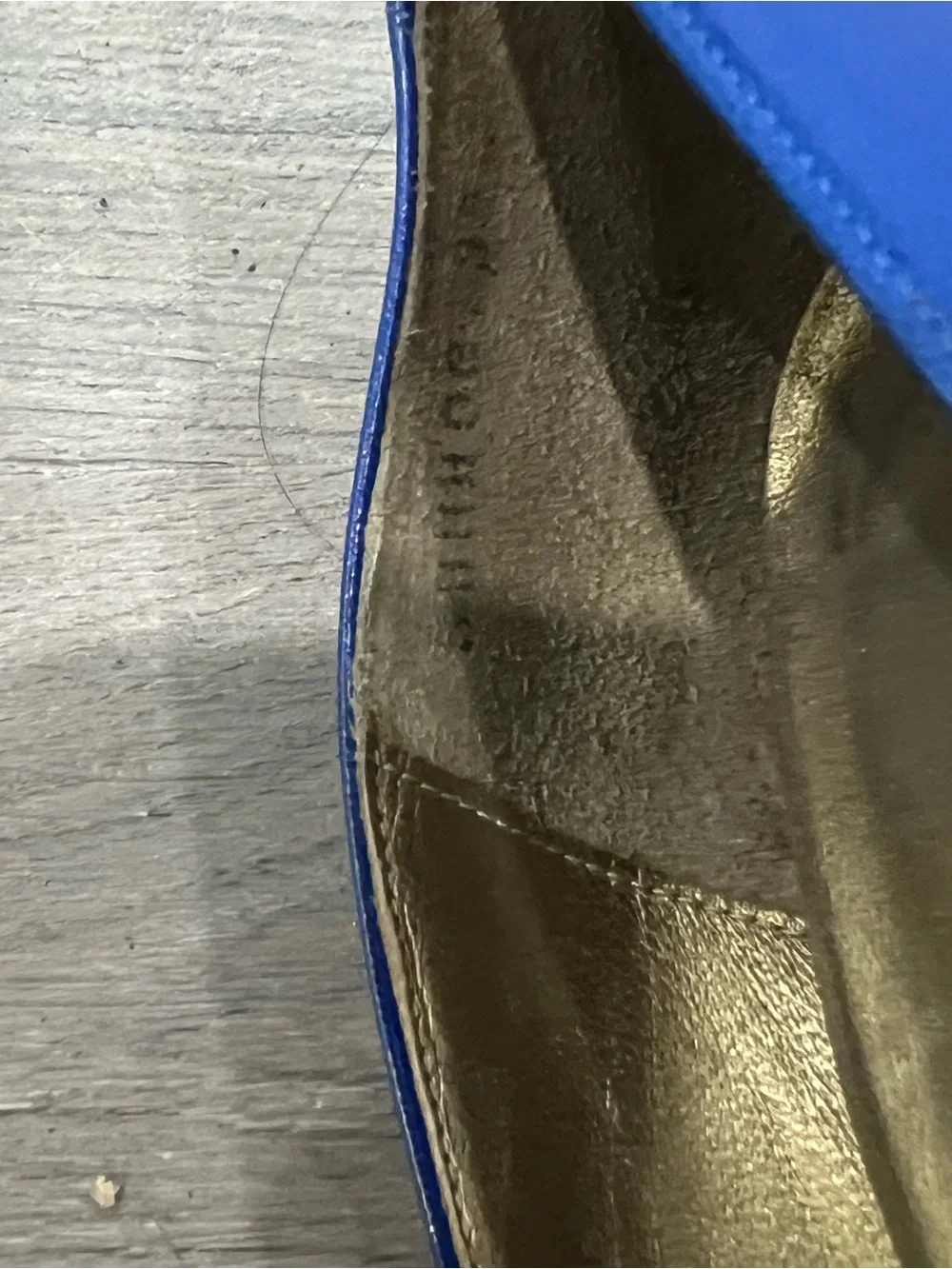 Yves Saint Laurent Cobalt Blue Pointed Leather Pumps with Braided Trim